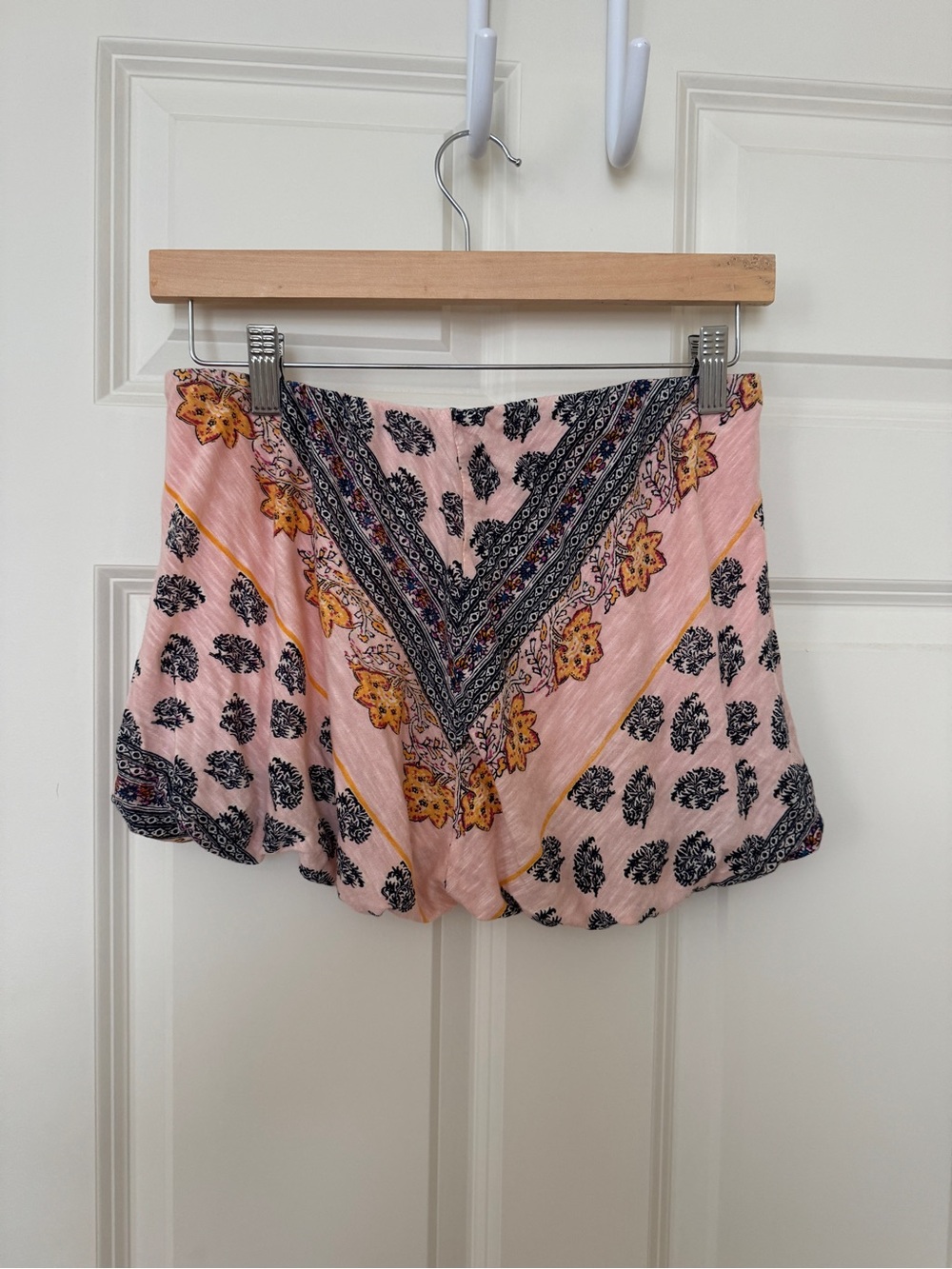 Free People Pink Floral Bandana Print Top